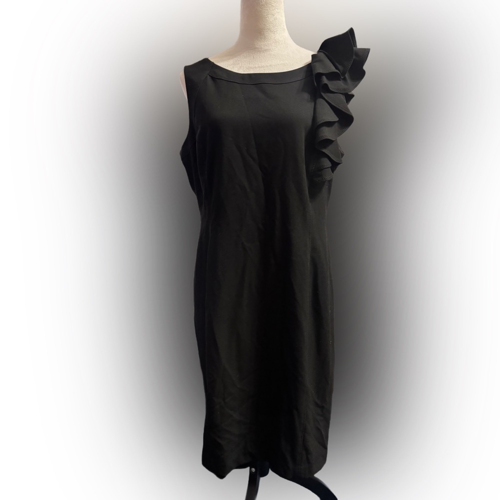 Calvin Klein Black One Shoulder Dress